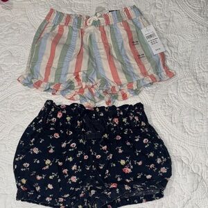 GAP Kids Striped and Floral Shorts Set